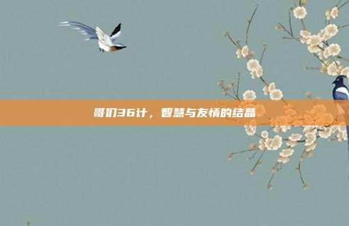 哥们36计，智慧与友情的结晶