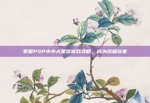 掌握PSP小小大星球游戏攻略，成为终极玩家