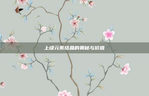 上级元素结晶的奥秘与价值