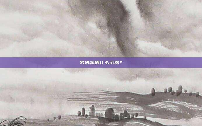 男法师用什么武器？