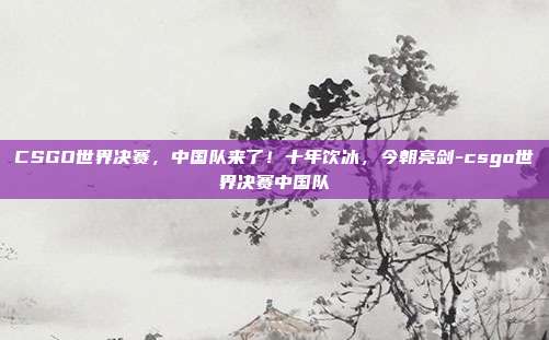 CSGO世界决赛，中国队来了！十年饮冰，今朝亮剑-csgo世界决赛中国队