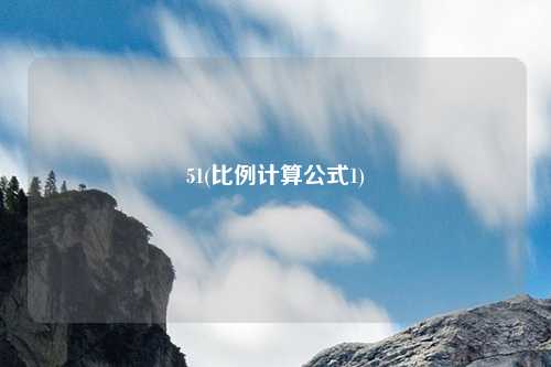 51(比例计算公式1)