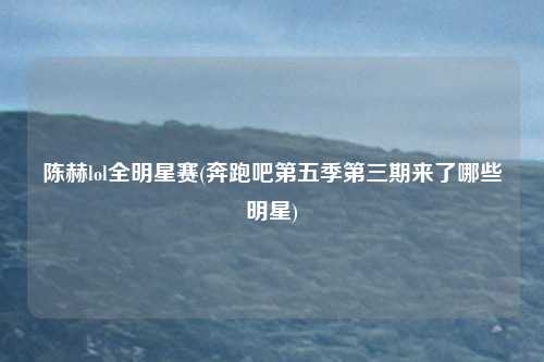 陈赫lol全明星赛(奔跑吧第五季第三期来了哪些明星)