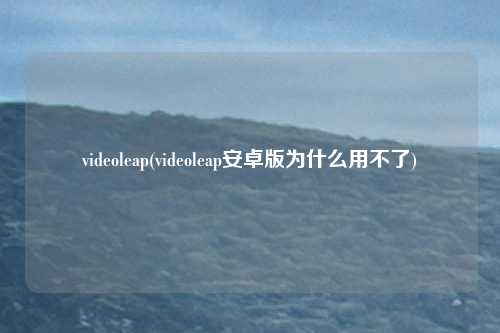 videoleap(videoleap安卓版为什么用不了)