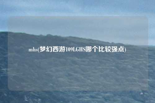 mhs(梦幻西游109LGHS哪个比较强点)