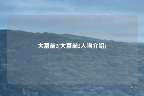 大富翁2(大富翁2人物介绍)