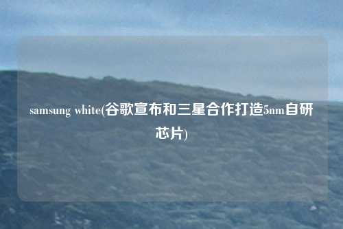 samsung white(谷歌宣布和三星合作打造5nm自研芯片)