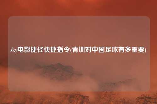 sky电影捷径快捷指令(青训对中国足球有多重要)