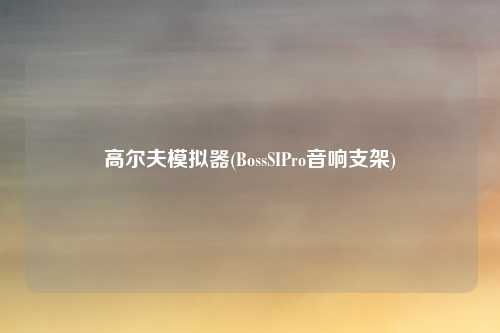 高尔夫模拟器(BossSIPro音响支架)