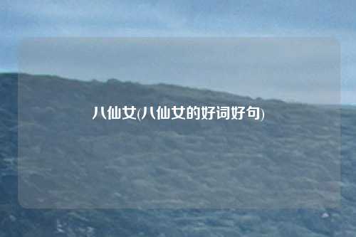 八仙女(八仙女的好词好句)