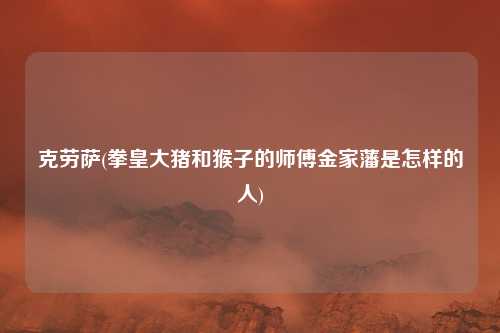 克劳萨(拳皇大猪和猴子的师傅金家藩是怎样的人)