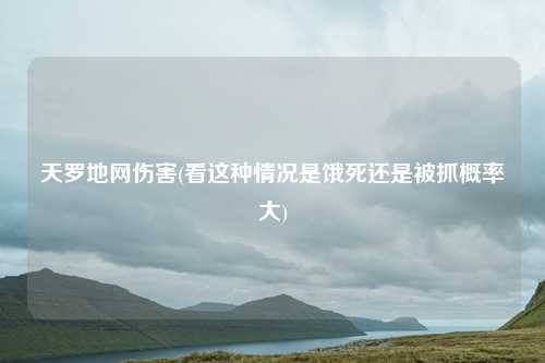 天罗地网伤害(看这种情况是饿死还是被抓概率大)