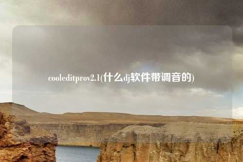 cooleditprov2.1(什么dj软件带调音的)