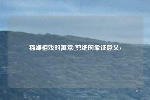 猫蝶相戏的寓意(剪纸的象征意义)