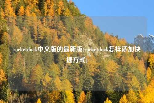 rocketdock中文版的最新版(rocketdock怎样添加快捷方式)