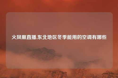 火凤凰直播,东北地区冬季能用的空调有哪些