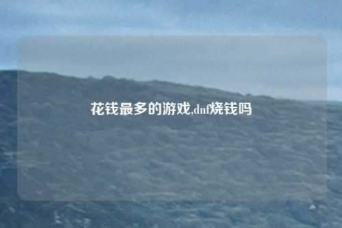 花钱最多的游戏,dnf烧钱吗
