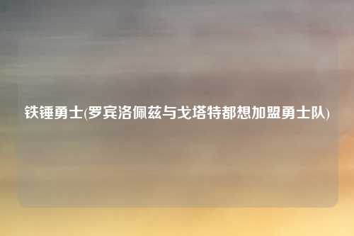 铁锤勇士(罗宾洛佩兹与戈塔特都想加盟勇士队)