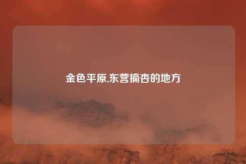 金色平原,东营摘杏的地方