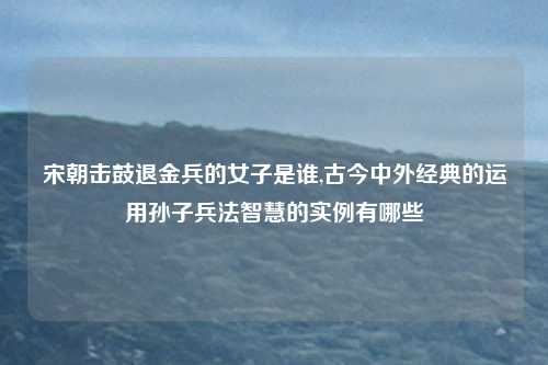 宋朝击鼓退金兵的女子是谁,古今中外经典的运用孙子兵法智慧的实例有哪些
