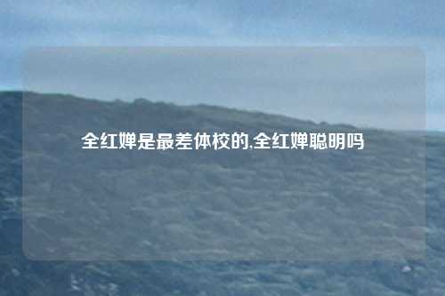 全红婵是最差体校的,全红婵聪明吗