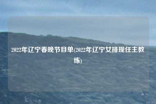 2022年辽宁春晚节目单(2022年辽宁女排现任主教练)
