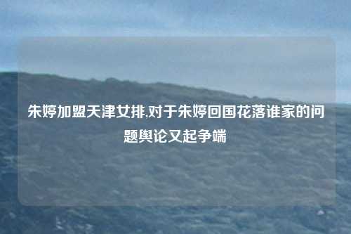 朱婷加盟天津女排,对于朱婷回国花落谁家的问题舆论又起争端