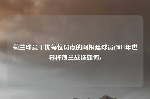 荷兰球员干扰每位罚点的阿根廷球员(2014年世界杯荷兰战绩如何)
