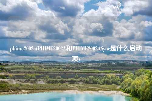 phime2002a(PHIME2002A和PHIME2002ASync是什么启动项)
