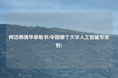 柯洁晒清华录取书(中国哪个大学人工智能专业好)