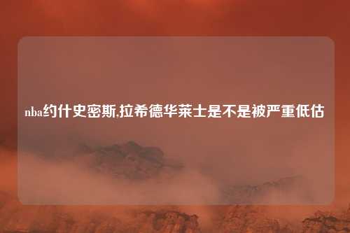 nba约什史密斯,拉希德华莱士是不是被严重低估