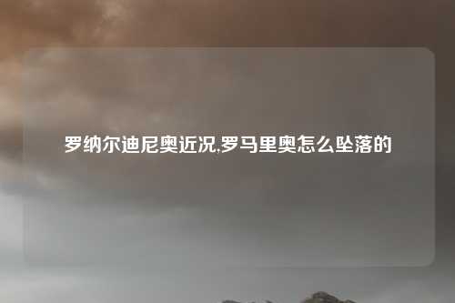 罗纳尔迪尼奥近况,罗马里奥怎么坠落的
