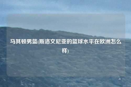 马其顿男篮(斯洛文尼亚的篮球水平在欧洲怎么样)