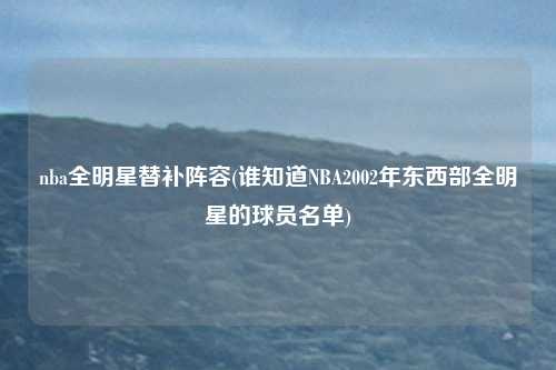 nba全明星替补阵容(谁知道NBA2002年东西部全明星的球员名单)
