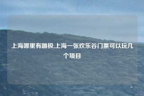 上海哪里有蹦极,上海一张欢乐谷门票可以玩几个项目