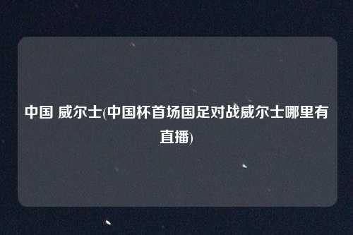 中国 威尔士(中国杯首场国足对战威尔士哪里有直播)