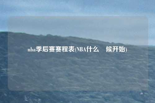 nba季后赛赛程表(NBA什么吋候开始)