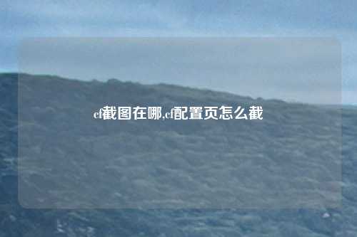 cf截图在哪,cf配置页怎么截