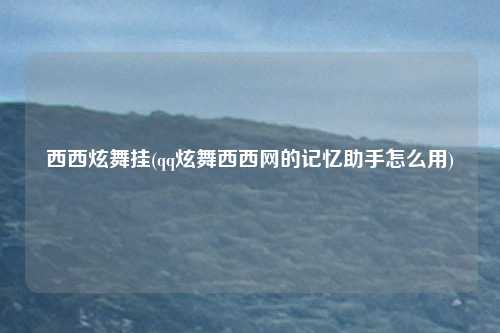 西西炫舞挂(qq炫舞西西网的记忆助手怎么用)