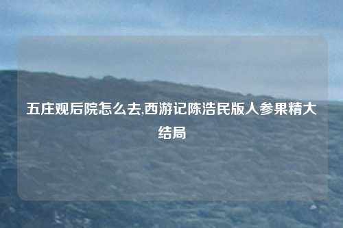 五庄观后院怎么去,西游记陈浩民版人参果精大结局