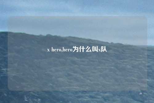 x hero,hero为什么叫x队