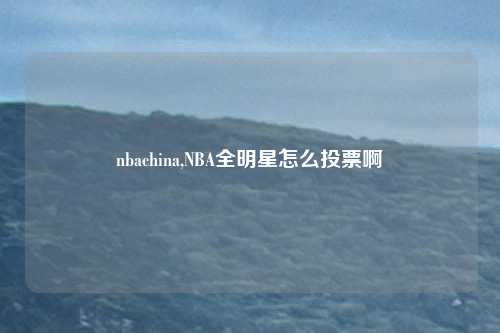 nbachina,NBA全明星怎么投票啊