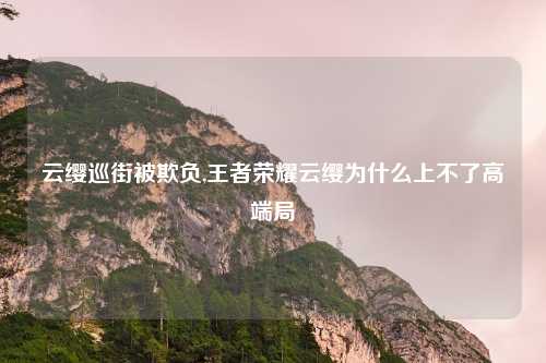 云缨巡街被欺负,王者荣耀云缨为什么上不了高端局