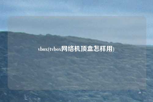 vbox(tvbox网络机顶盒怎样用)