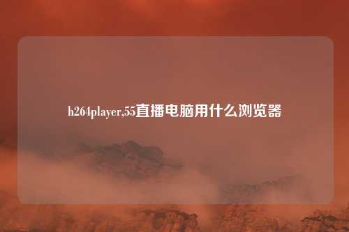 h264player,55直播电脑用什么浏览器