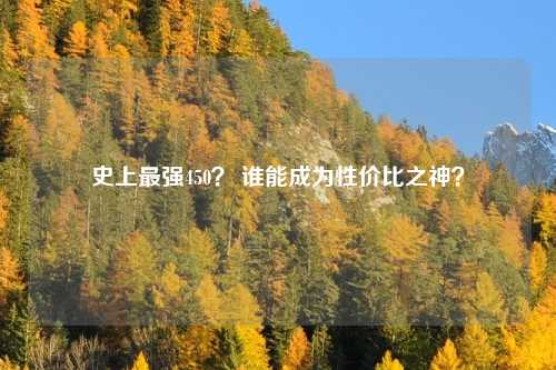 史上最强450? 谁能成为性价比之神?