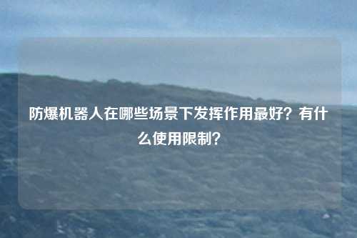 防爆机器人在哪些场景下发挥作用最好?有什么使用限制?