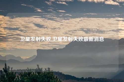 卫星发射失败,卫星发射失败最新消息