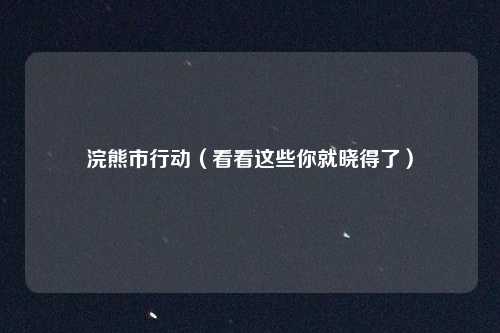 浣熊市行动(看看这些你就晓得了)