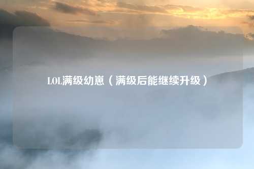 LOL满级幼崽(满级后能继续升级)